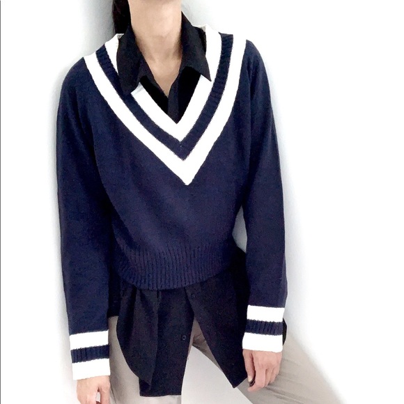 VARSITY KNIT PULLOVER SWEATER TOP - Picture 9 of 10